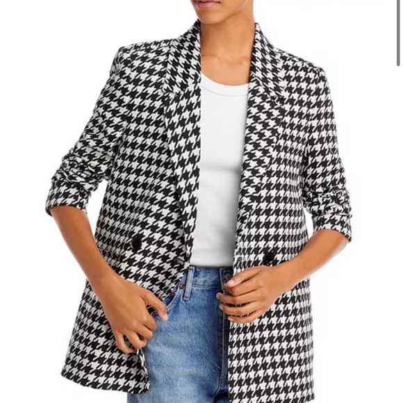 Anine Bing Jackets & Blazers - Anine Bing Madeline Houndstooth Blazer, Sz Sm